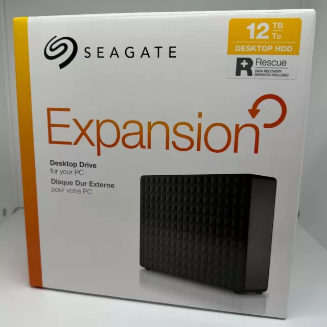 Externe 12TB Festplatte im Seagate Expansion Drive Gehäuse 3,5 Zoll USB 3.0