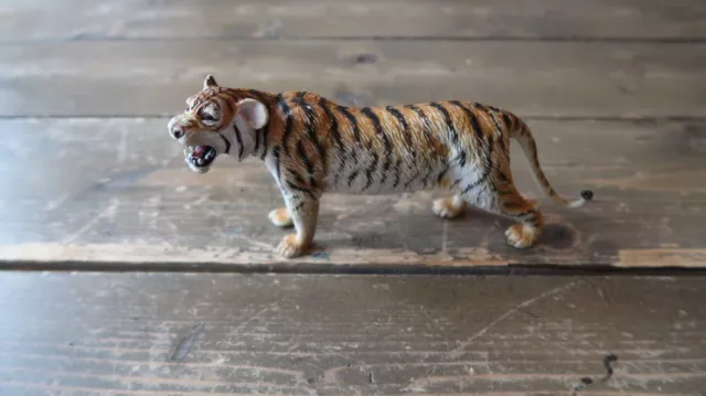 AAA Large 7.25" Tiger Wild Animal Toy Model Figurine VINTAGE PVC