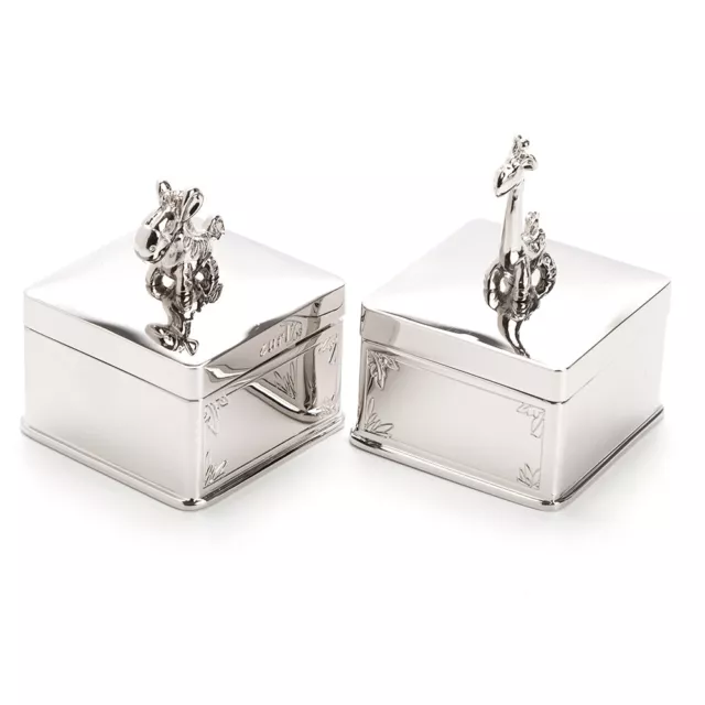 NEW Whitehill Safari Silver-Plated Tooth & Curl Box Set 2pce