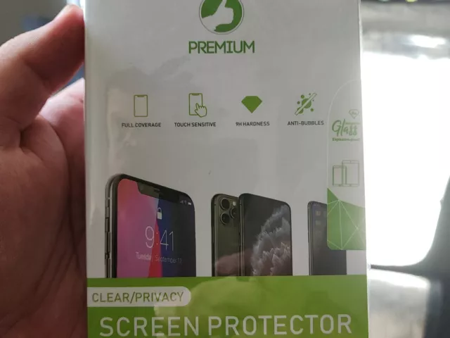 Premium Clear/Privacy Screen Protector Tempered Glass tailor-made for Smartphone 3