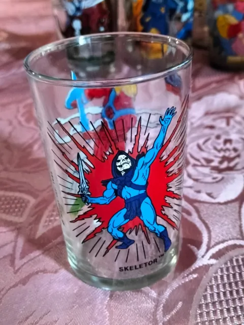 Verre 1985 Les Maitres De L Univers Musclor Skeletor  (Jarv498)