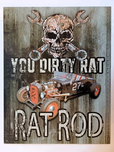 2-PACK RAT ROD HOT ROD STICKER VINTAGE RACING RAT FINK CHOPPER GAS OIL TOOLS 2-PACK RAT ROD HOT ROD STICKER VINTAGE RACING RAT FINK CHOPPER GAS OIL TOOLS