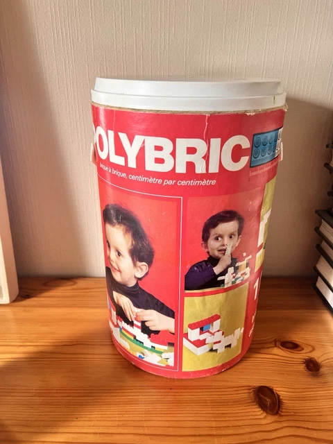 Polybric Jeu De Construction Boîte de base 1970 Vintage