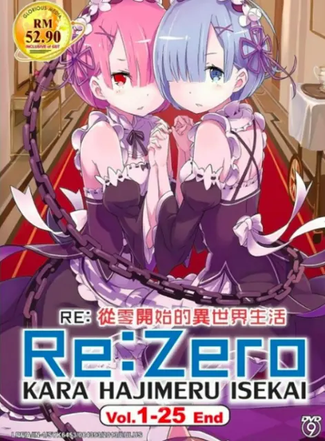 DVD Anime Re: Zero Kara Hajimeru Isekai Season 1 + Complete Collection 1-38  End