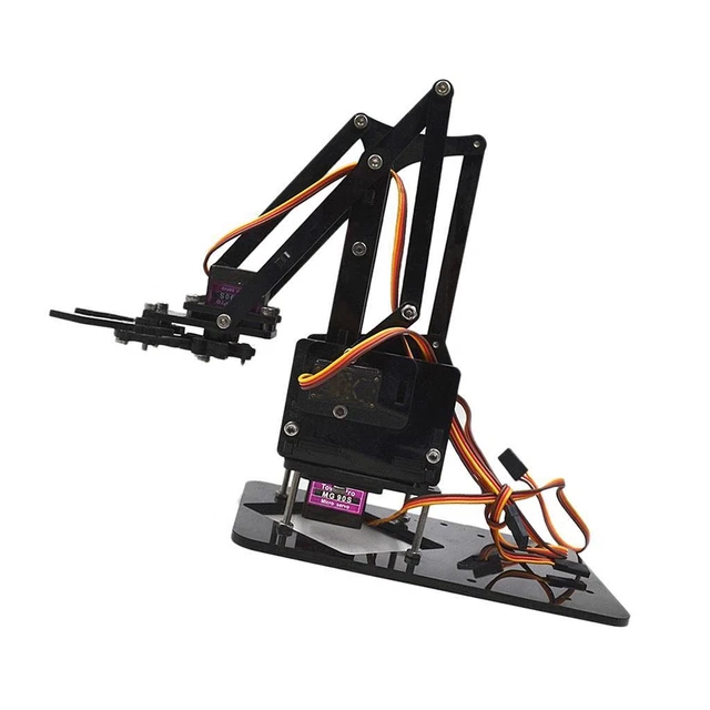 Bras Robotique Métallique Avec Commande Bluetooth - Griffe De Manipulation - Neuf - Kit éducatif
