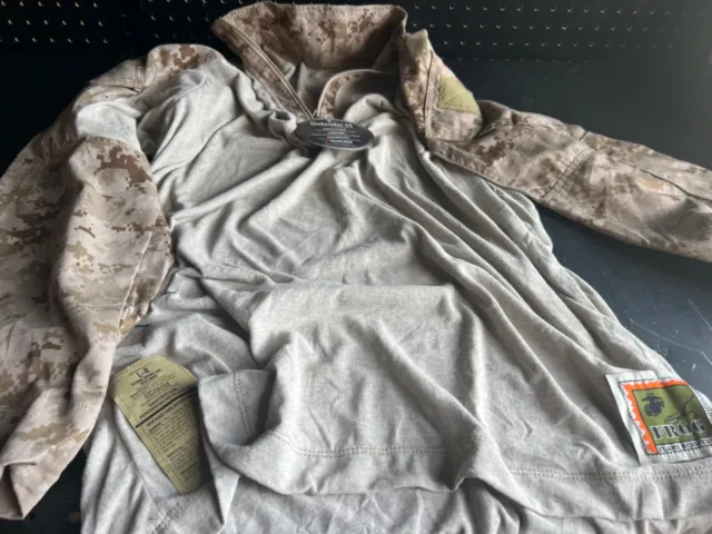 NEW PROPPER PRECISION FROG USMC Marpat Desert inclement weather combat shirt