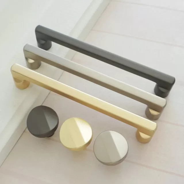 3.75" 5" 7.55" 12.6" Brushed Brass Drawer Pull Knobs Kitchen Pull Cabinet Handle