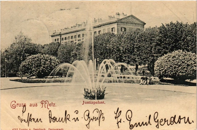 CPA AK Gruss aus METZ - Justizpalast (455218)