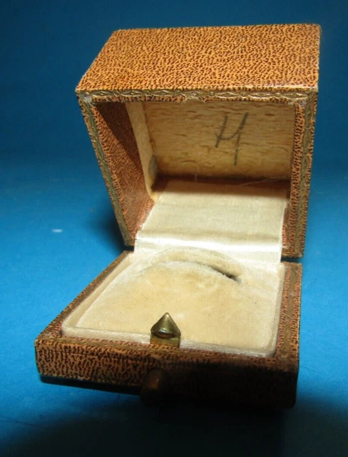 Écrin Ancien En Cuir CASINI Firenze - Pour Bijoux Ou Petite Pendulette - Occasion - Boîte Vintage
