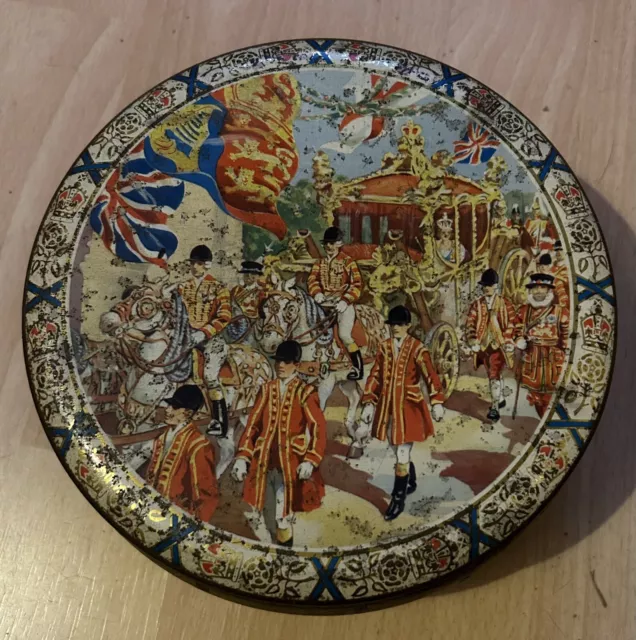 Vintage Cake Tin To Mark Queen Elizabeth II Coronation,Blanchard’s (Bakers) Ltd