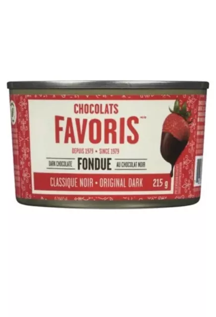 2 Pack Chocolats Favoris Milk Chocolate Fondue Dark Chocolate 215g