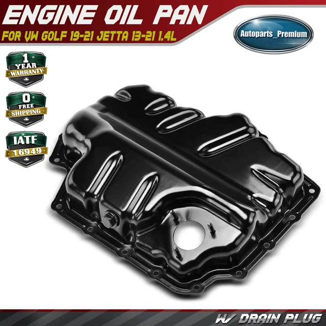 ENGINE OIL PAN w/ Drain Plug for Volkswagen Golf 20192021 Jetta 2013