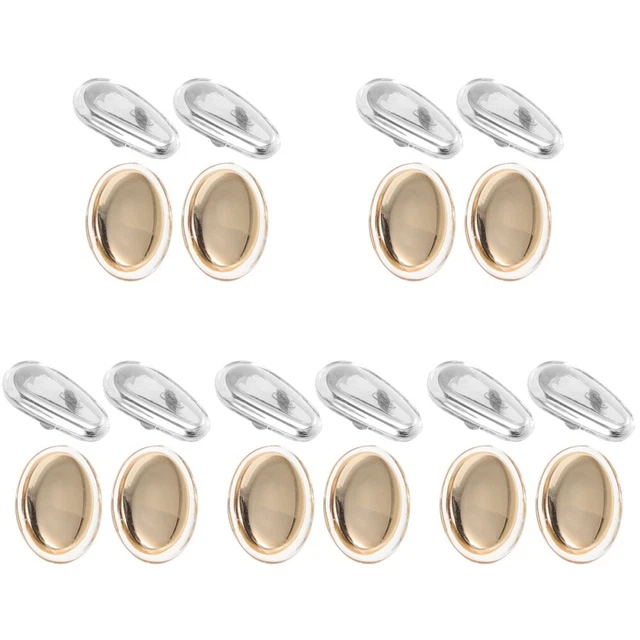 10 Paia Occhiali Cuscinetti Nasali Gel di Ciottola Cuscinetti Nasali Sostituibili