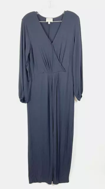 Haute Hippe Tribe Black Sz Large Long Sleeve Maxi Dress Style Maya
