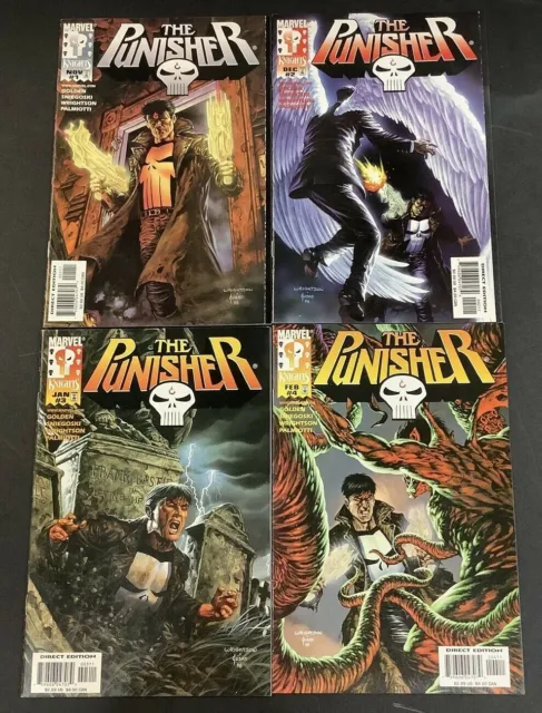Punisher #1-4 Comic Book Lot Full Series 1998 Bernie Wrightson Joe Jusko Art Fn