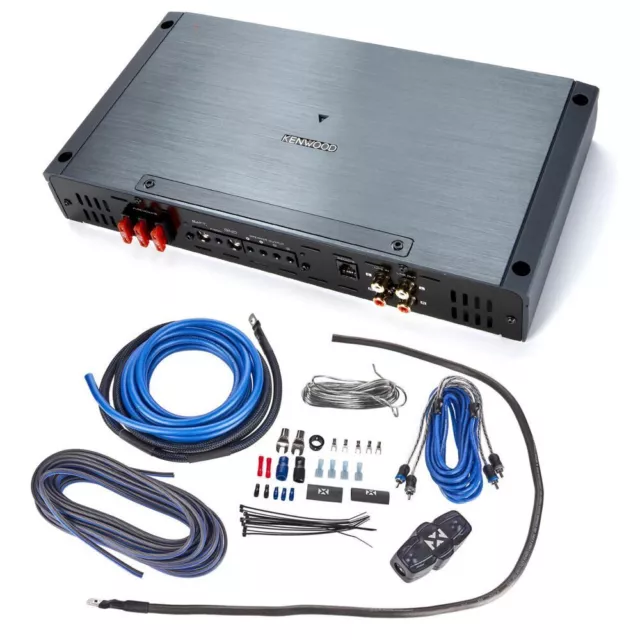 Kenwood eXcelon XR1001-1 1000W Monoblock Car Amplifier w/ Free 4 Gauge Amp Kit