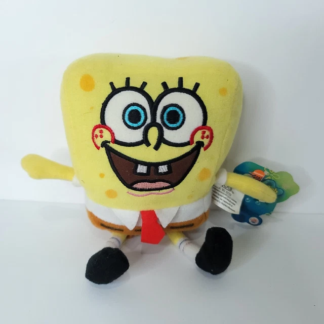 SPONGEBOB SQUAREPANTS PLUSH Stuffed Animal Happy Nickelodeon Nanco 8" W ...