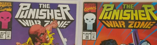 Lot of 2 The Punisher War Zone #27, 30 Comic Book NM Direct Edition 2