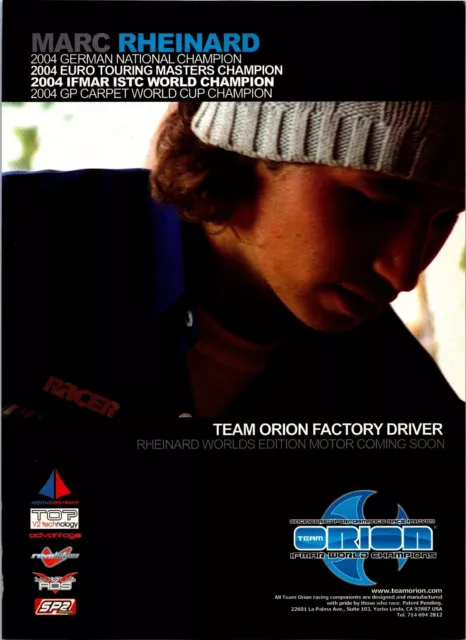 Team Orion IFMAR World Champion Marc Rheinard Print Ad Wall Art Decor