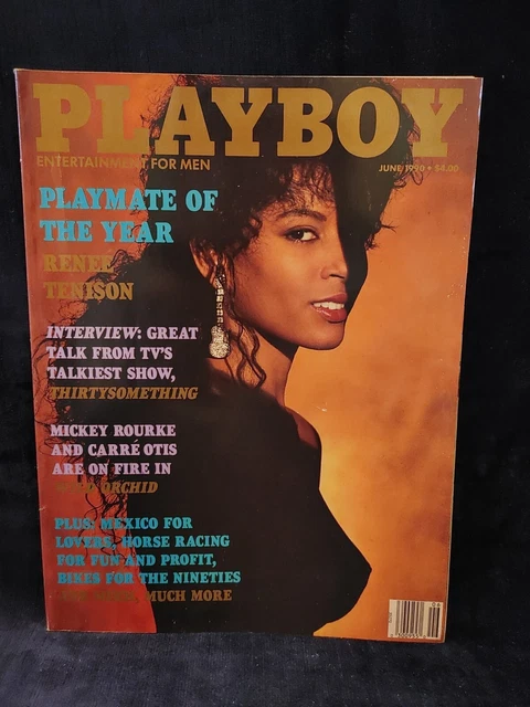 PLAYBOY MAGAZINE 1990 June - First Black playmate of the year Renee