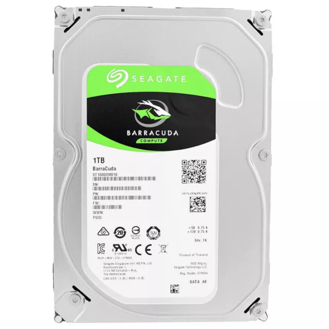 Disco Duro Seagate 1TB ST1000DM010 64MB 7200RPM SATA III 3,5"