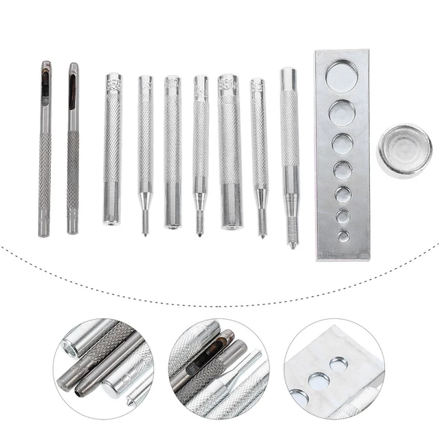 11 Pcs/Set Instantané Outils De Fixation À Pression Kit De Moule Trou De Poinçon