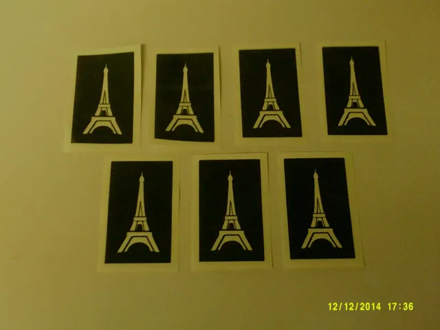 20-100 pochoirs Tour Eiffel pour la gravure sur verre cadeau passe-temps