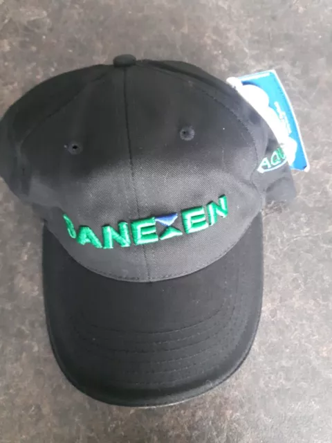 Sanexen Aqua Pipe Black Hat Adjustable Baseball Cap NWT