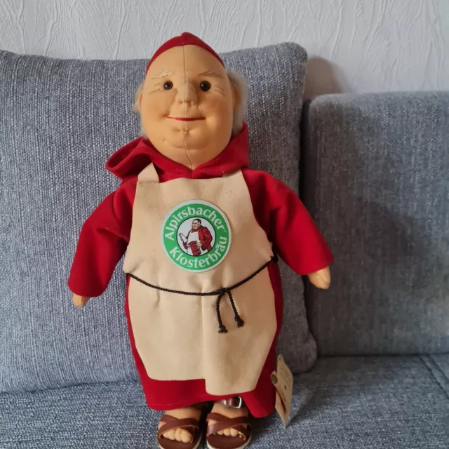 Steiff Werbe Figur Mönch Alpirsbacher Klosterbräu