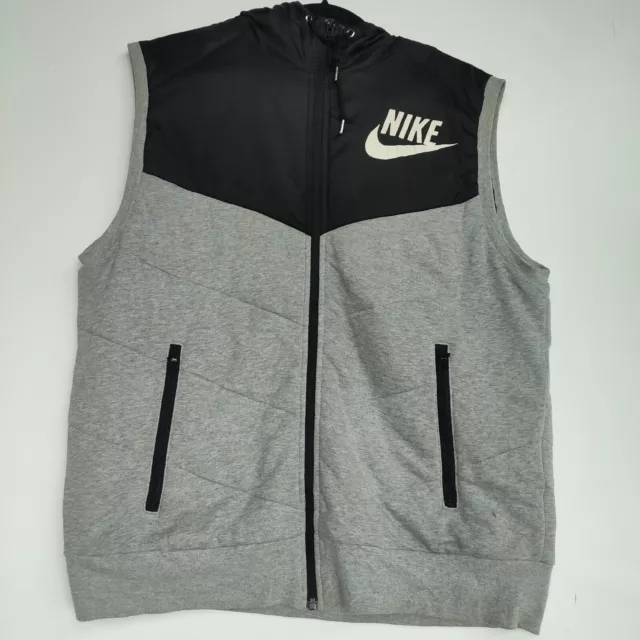 Nike Sleeveless Zip Up Hoodie | Men's Large