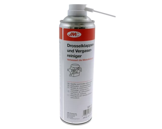 Drosselklappen und Vergaserreiniger JMC 500ml Spray flasche Dose Benzin Motoren