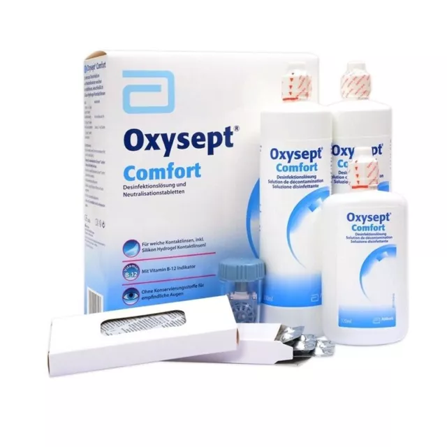 Oxysept Comfort Economy Pack - 2x 300ml / 120ml / 72 Tabletten