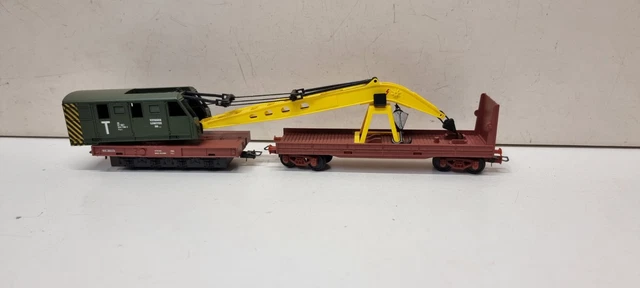 Liliput HO DC : DB wagon grue à six essieux (Gebraucht) in Buttes für