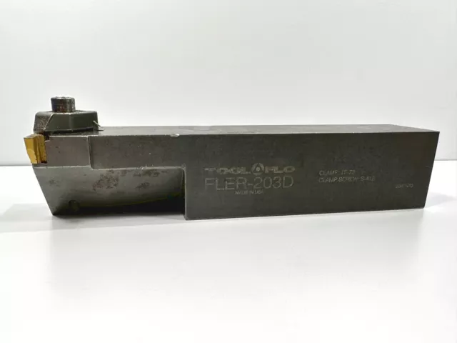 TOOLFLO FLER-203D Used Lathe Tool Holder 1.25" Shank 1pc
