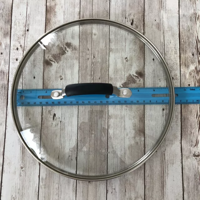 Cooking Calphalon 10 Inch Round Tempered Glass Lid  w/ Stay Cool Handle EUC