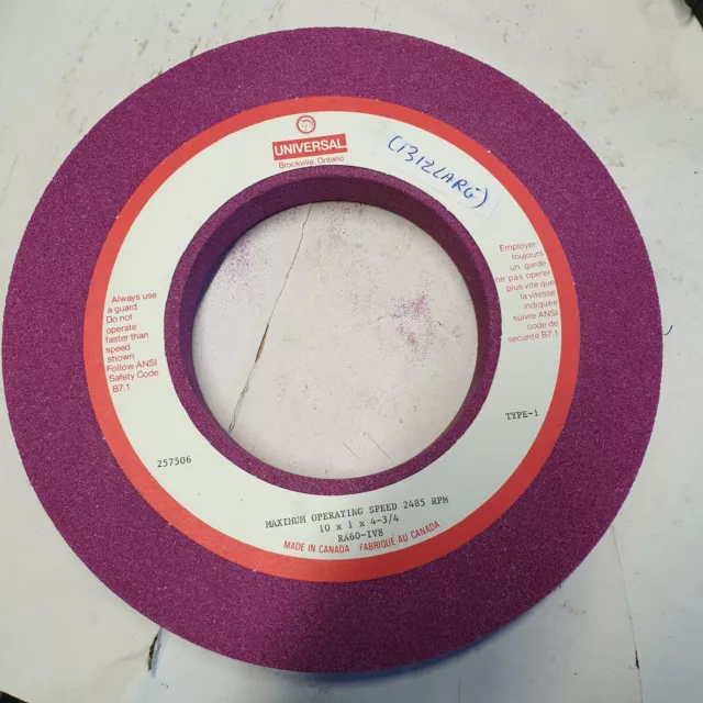 Universal Grinding Stone .New.10x1x4.3/4".2485rpm.Canada.(1312LARG).