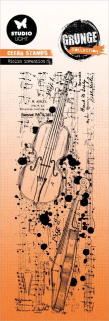 Studio Light Grunge Clear Stamps-Nr. 512, Violin Invention SSAMP512