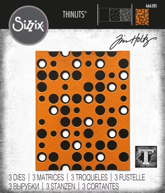 Sizzix Thinlits Dies By Tim Holtz 3/Pkg Layered Dots