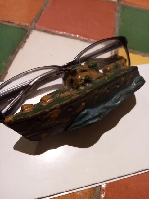 Lot De 2 Anciens Jouets En Plâtre JRD France - épicerie/marchande