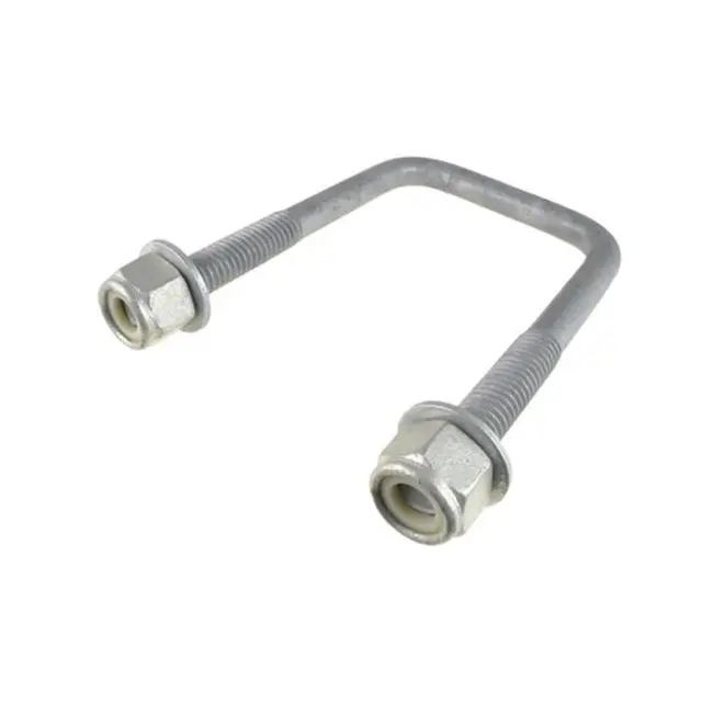 Pack of 2 Galvanised Square U Bolt 1/2" BSW x 75mm Inside (W) x 100mm Length (L)