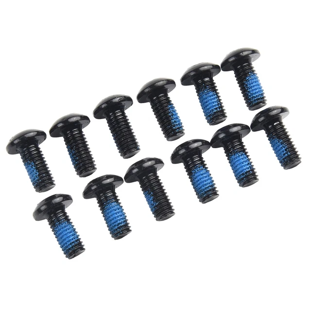 Boulons Disque De Frein Vélo - Lot De 12 - Tête T25 - Noir Zingué - Pour VTT, Route, MTB