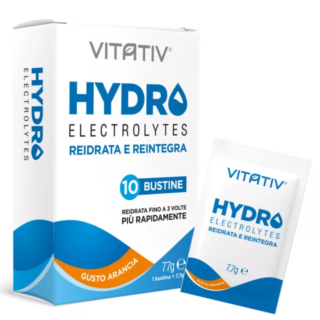 VITATIV Hydro Elettrolites 10 Bustine per Bevanda Elettroliti Vitamine Minerali