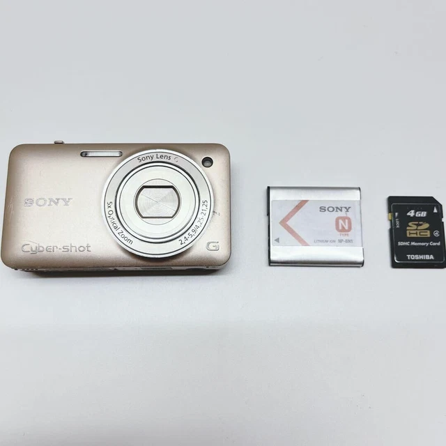 SONY Digital Camera DSC-WX50 Gold Cyber Shot 5.0x Optical Zoom Used Tested JP