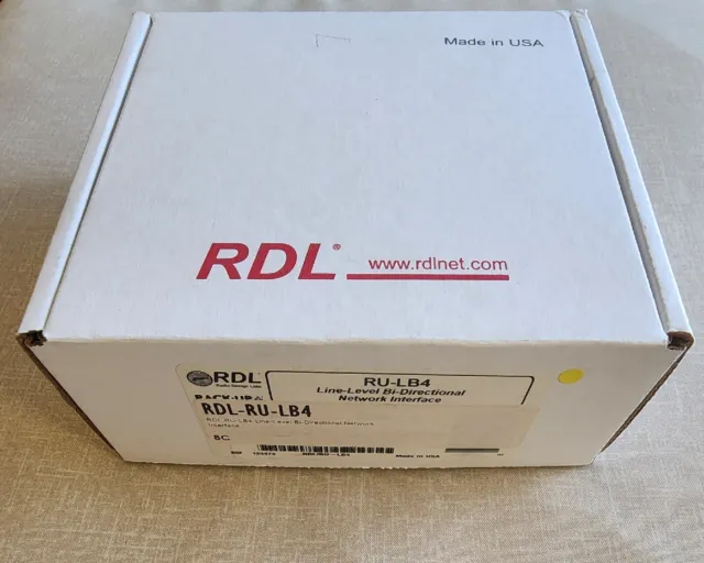 RDL RU-LB4 4x4 Line-Level Bi-Directional Network Interface
