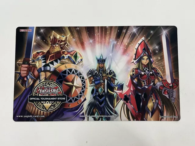 Yugioh Official Konami OTS Queens Knight Jacks Knight Playmat NEW