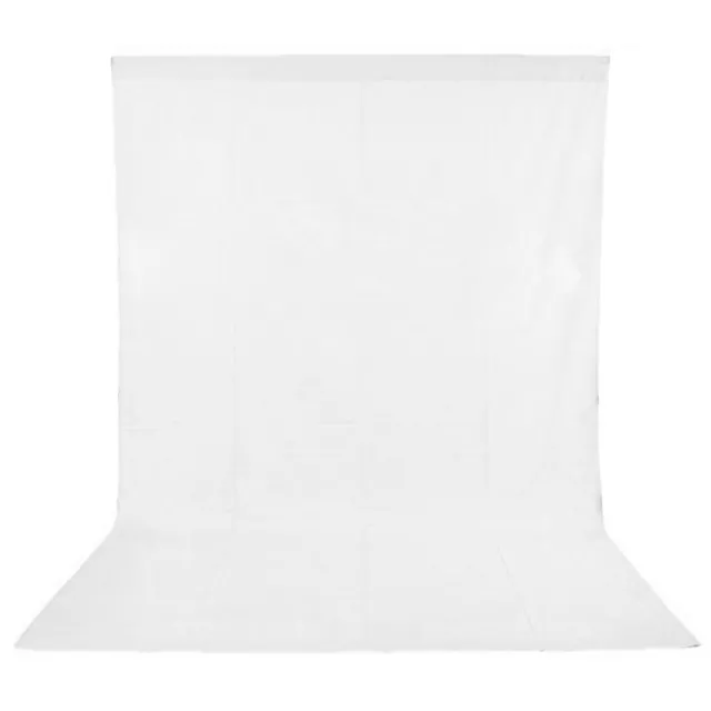 1.6x3M/5x10FT Photography  Non-woven Backdrop Background Screen White B2F6