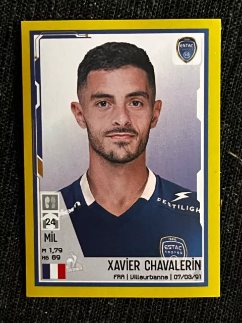 Sticker Panini Championnat Foot 2022 Xavier Chavalerin Strasbourg # 470 Mint New