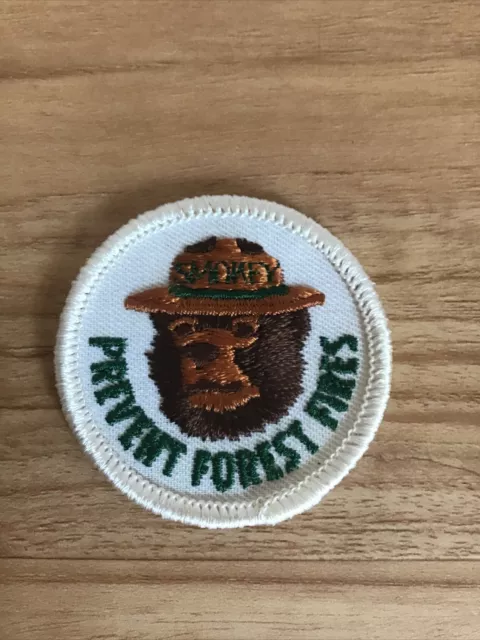 Vintage 1970’s Smokey The Bear Prevent Forest Fires 2” Patch