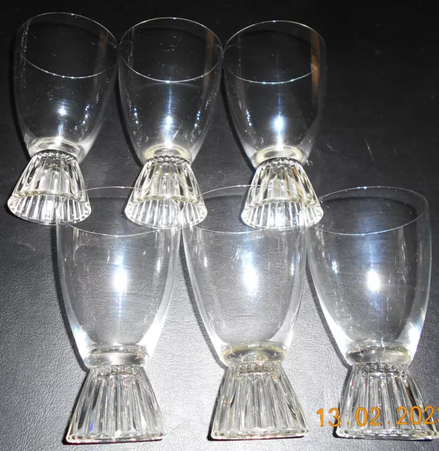 6 x Wasserglas Weinglas Schott Zwiesel Naab Löffelhardt mundgeblasen hauchzart 2