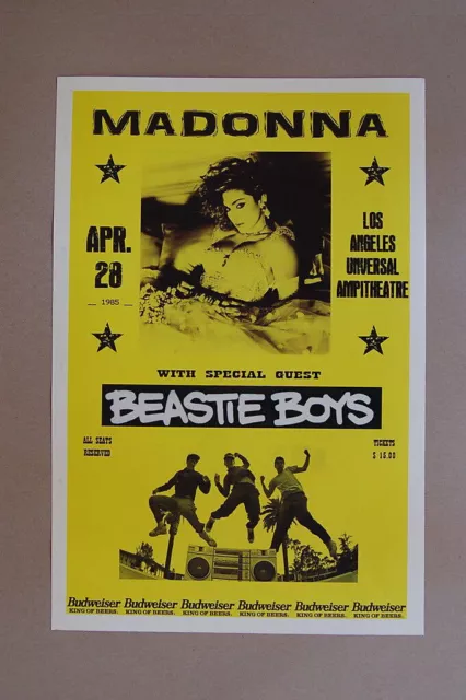 92941 Madonna Concert Tour Los Angeles Beastie Boys Wall Print Poster UK